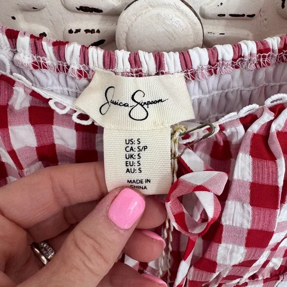 Jessica Simpson•Gingham Maxi Tank Dress•Size S•NWT - Picture 4 of 4